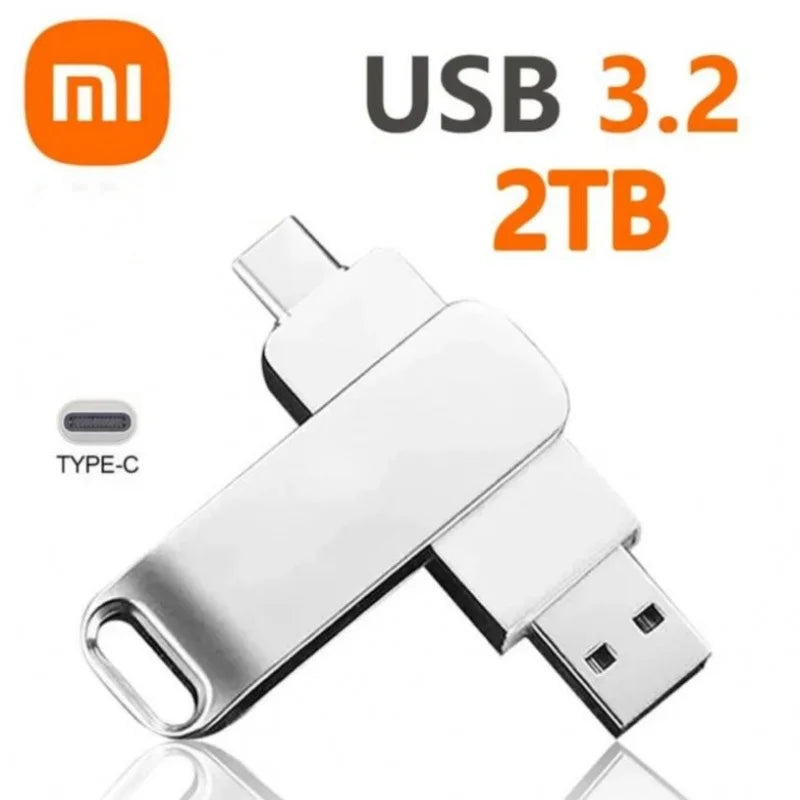 Xiaomi 16TB Flash Drive Usb 3.2 Super High Speed Metal Transfer U Disk Pen Drive Waterproof Type C Disk SSD USB Drive Disk