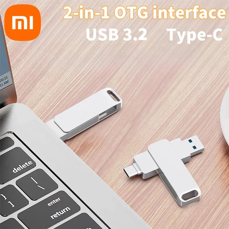 Xiaomi 16TB Flash Drive Usb 3.2 Super High Speed Metal Transfer U Disk Pen Drive Waterproof Type C Disk SSD USB Drive Disk