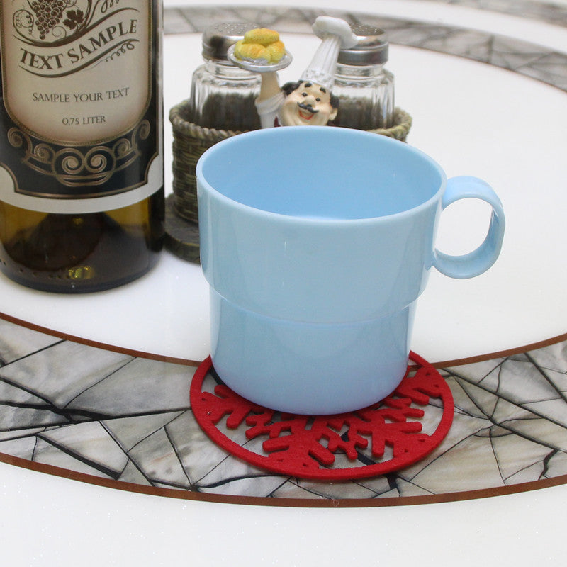 Christmas Coaster Home Accessories Snowflake Felt