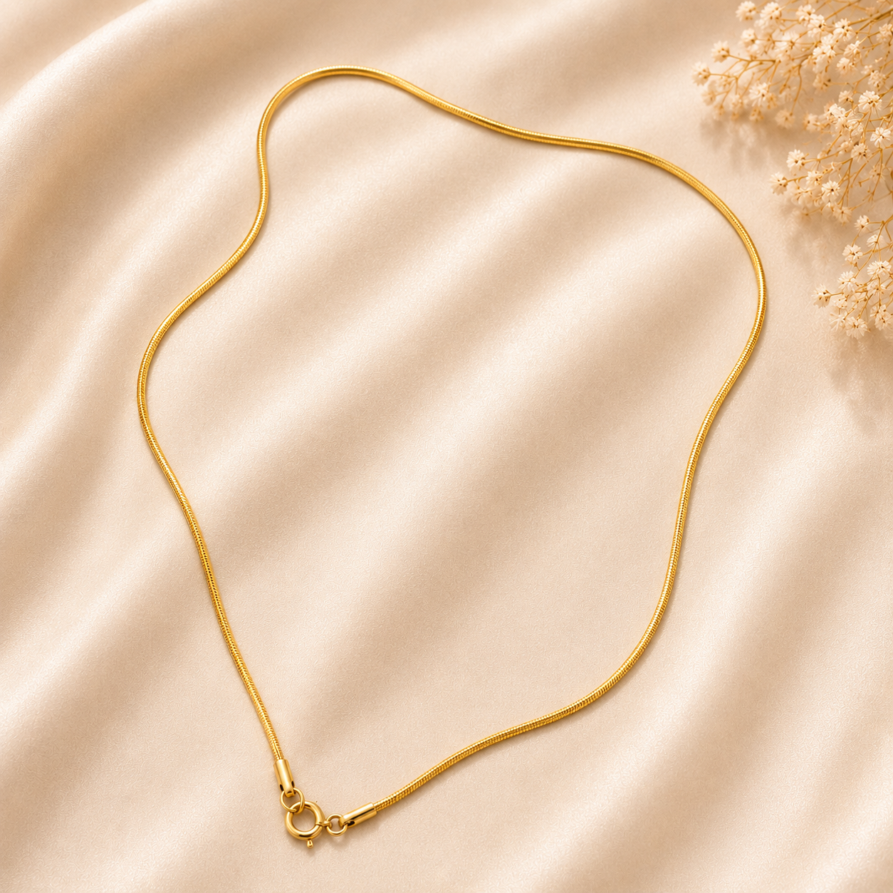Elegant Gold Snake Chain Necklace