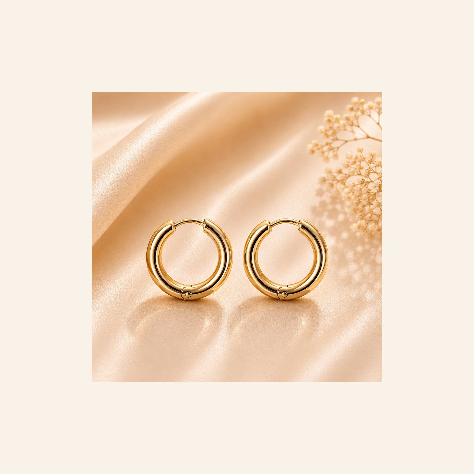 Classic Gold Hoop Earrings - London Loot